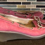 Sperry red cranberry suede wedges women’s size 8 Wedge Shoes Photo 4