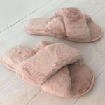 Pink Plush Slippers, Size 9/10 Photo 5