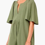 Tuckernuck Pomander place green Finley flutter cotton dress size large vacation Photo 0