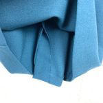 Esley Pleated Shoulder Sheath Dress Long Sleeve Button Cuff Blue Size Medium Photo 7