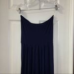 Active USA  Navy Blue Strapless Stretch Jumpsuit size L Photo 8