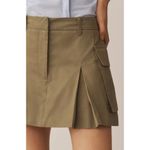 Pilcro Anthropologie Womens Pleated Cargo Skort Size 26 Green Photo 3