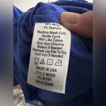 Amour Vert Kelly Ribbed Dress with cutout back - Lapis Blue - Size L - NWT Photo 9