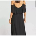 Show Me Your Mumu  Chiffon Wedding Formal Maxi Dress Black Size XXS NEW Photo 2
