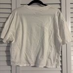 Abercrombie & Fitch White Tee with Blue and Pink Logo Photo 2