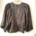 One Teaspoon  Khaki Angel Top in Leopard Sz Sm‎ NWT Photo 4