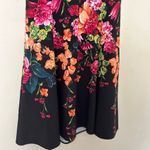 London Times Black and Pink Fit and Flare Midi Dress women’s size 10 back zip Photo 9