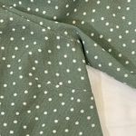 Monteau  Los Angeles | Sage Green Polka Dot Peasant Top | Small Photo 4