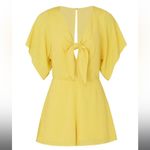 Louna Mustard Tie Romper Yellow Size XL Photo 4