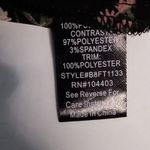 Blu Pepper Black/Pink Sheer Floral Secretary Bow Blouse S Balletcore Boho Prints Photo 5