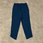 Title Nine  Pants Womens Medium Slaycation Tapered Pull On Teal Blue Textured Photo 4