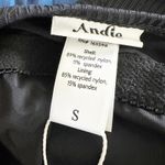 ANDIE Amalf Ribbed One-Piece Swimsuit Size Small Black Full Back Coverage Photo 2