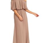 Show Me Your Mumu XXS hacienda maxi dress ruffle top dune color chiffon wedding Photo 14