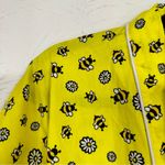 Mark Ashton  Yellow Bumble Bee Bathrobe Womens S/M Belted Short Sleeve Robe Photo 4