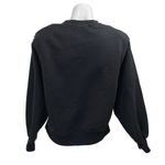 Frankie Shop Black Balloon Long Sleeve Crew Neck Sweater Sweatshirt Top Size XS Photo 1
