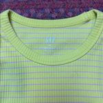 Gap  LIME STRIPE HIGH NECK RIBBED TANK Photo 1