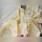 Vintage NOS JCPenney Gaymode yellow lace trim pants pjs set, size large Photo 13