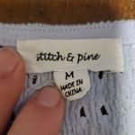 Light Blue Puff Sleeve Women's Blouse Size M Photo 1