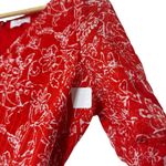 Parker  Krislyn Red Silk Dress Photo 5