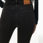 Aritzia Denim Forum Black The Yoko High Rise Slim Jeans Size 25 Photo 4
