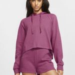 Nike Sportswear Women's Ribbed Hoodie & Shorts Set Mulberry Rose Photo 11
