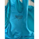 Athleta  Blue‎ Lined Padded Longline Racerback Sports Bra Small Photo 4