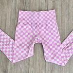 Forever 21 Women Active Seamless High Waisted Pink Checkered Leggings Size M Photo 7