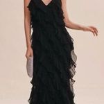 BHLDN  Jia Bias Cut Ruffled V Neck Gown Photo 0