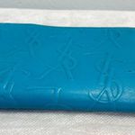 YSL Yves Saint Laurent Vintage Turquoise Compact Bifold Wallet - Preowned Photo 9