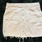 Old Navy Pastel Pink Button-fly Denim Skirt Photo 0