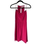 Madewell Women's Silk Cami Dress Size 4 Magenta Sleeveless Summer Casual Photo 1