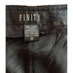 Finity Vtg 100% Linen black Full Front Zip Sheath Dress Office Business Size 14 Photo 4