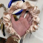 Anthropologie Cream Ruffle Headband Photo 0