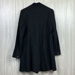 Eileen Fisher Womens Sweater Large Black Long Line Cardigan Viscose Modest Photo 4