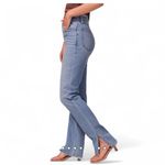 Abercrombie & Fitch 90’s Straight Leg Ultra High Rise Light Blue Jeans Side Vent Photo 1