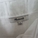 Madewell Embroidered Tank Mini Dress in 100% Linen in Eyelet White Size 2 NWT Photo 9