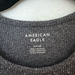 American Eagle Ribbed Sweater Gray Body Suit Photo 1