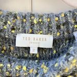 Ted Baker  London Multicolor Gray Blue Yellow Wool Blend Chunky Knit Sweater sz 2 Photo 5