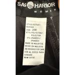 Sag Harbor Women 20W Black Elastic Waist Pleated Wide Leg Pants Casual Comfort Photo 2