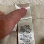 Susan Bristol  Unique beige & black floral ankle Pants Size 6 flat Front Photo 4