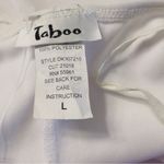 Taboo Elegant White Glitter Floral Maxi Formal Dress Women’s Size L Photo 11