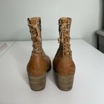 Latigo  Cognac Brown Leather Boots Size 6.5 Lace Up Back Photo 2