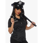 Spirit Halloween Black Police Officer Costume Hat  Photo 2