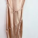 Shona joy  La Lune Bias Cowl Maxi Dress Satin Desert Rose size 10 Photo 5