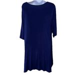 Soft Surroundings  Scoop Neck Tunic Jersey Knit Short Sleeve Asymmetric‎ Hem Sz M Photo 1