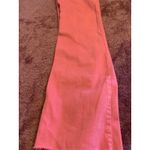 Just Black Denim Coral Pink High Rise Flare Jeans Raw Hem Size 29 Photo 12
