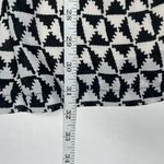 Sweet Rain Black White Aztec Print 3/4 Sleeve Peter Pan Collar Zip Dress Sz Sm Photo 9