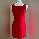 Hugo Buscati NWT Mini beautiful Red Dress SZ 8 100% Silk small split on … Photo 4