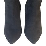 BCBGeneration  Faux Suede Ankle Boots ALLY Black Pointed Toe 6.5 B Zip 3.5” Heels Photo 4