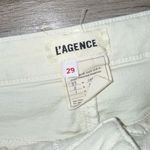 L'Agence  Kendra High Rise Cropped Flare Jeans In Vintage White Sz 29 Raw Hem Photo 4